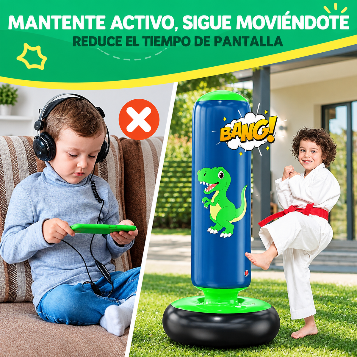 KidForce™ - Saco de Boxeo Infantil